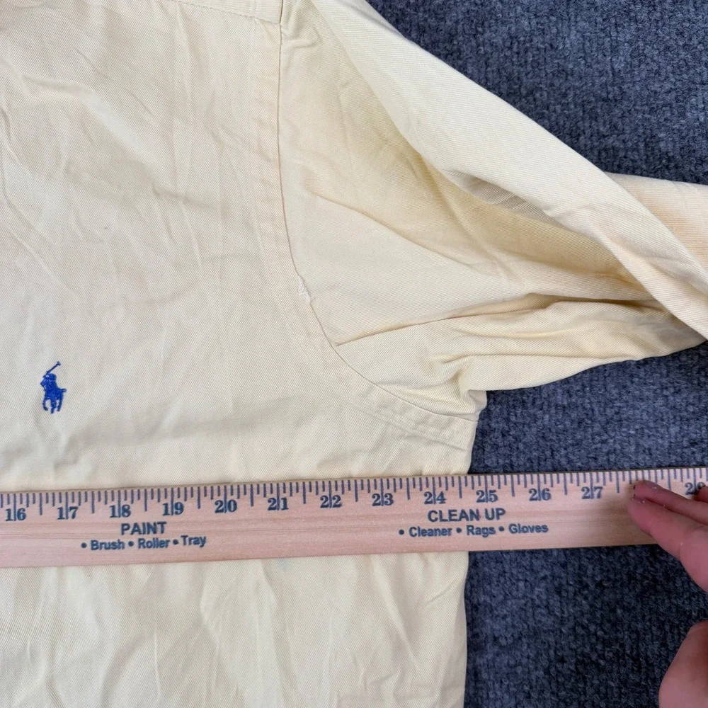 Vintage 80s Polo Ralph Lauren Oxford Shirt Mens L Yellow Long Sleeve OCBD Canada